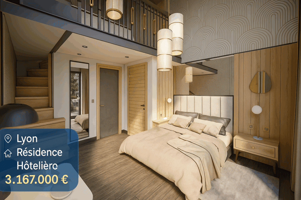 chambre à coucher du bien à Lyon de RealSmart